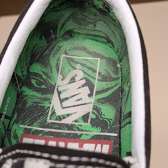 Vans X Marvel Incredible Hulk Checkerboard classic slip skateboard shoes size 9 - Picture 8 of 11